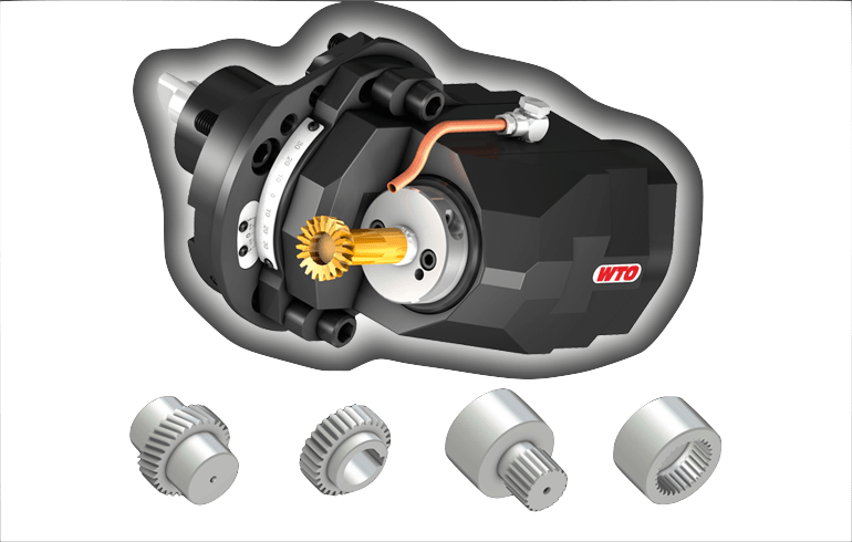 WTO power skiving unit for internal and external gear machining